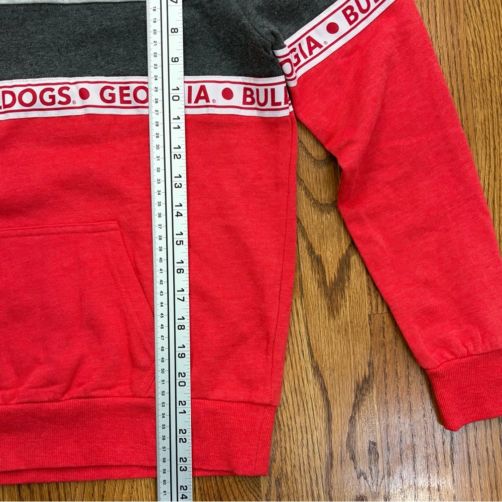 NWT Georgia Bulldogs Block Party Taping Pullover Hoodie UGA Dawgs - Picture 12 of 13